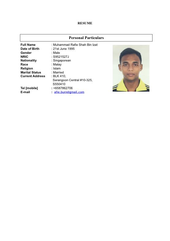 Muhammad Rafie Shah Izat